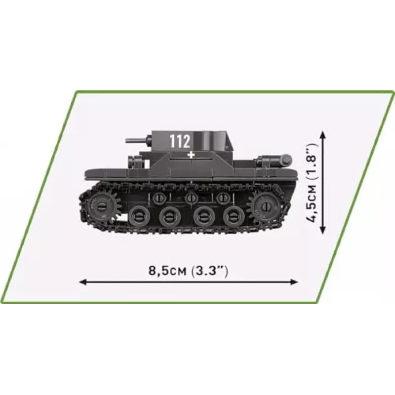 Σετ κατασκευής COBI Renault R35 Valentine IX Panzer I 595 τεμάχια