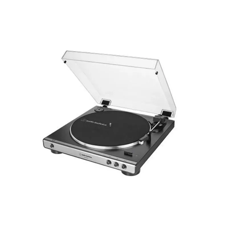 Audio Technica Unisex AT-LP60XUSB πλήρως αυτόματο πικάπ με ιμάντα, αναλογικό & USB σε μαύρο