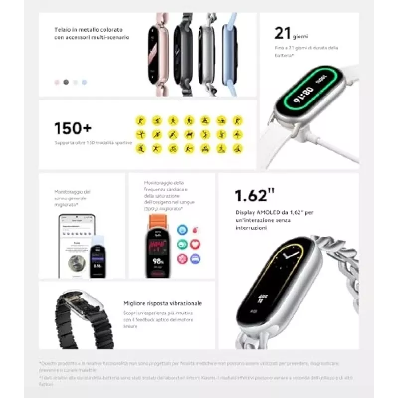 Βραχιόλι παρακολούθησης δραστηριότητας Xiaomi Smart Band 9