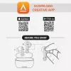 Creative 51EF1160AA000 Aurvana Ace 2 In-Ear ασύρματα ακουστικά Bluetooth μαύρα