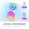 Ανεμιστήρας NZXT RF-U28HF-W1 140mm 2000 U/min 98.61 CFM Λευκό
