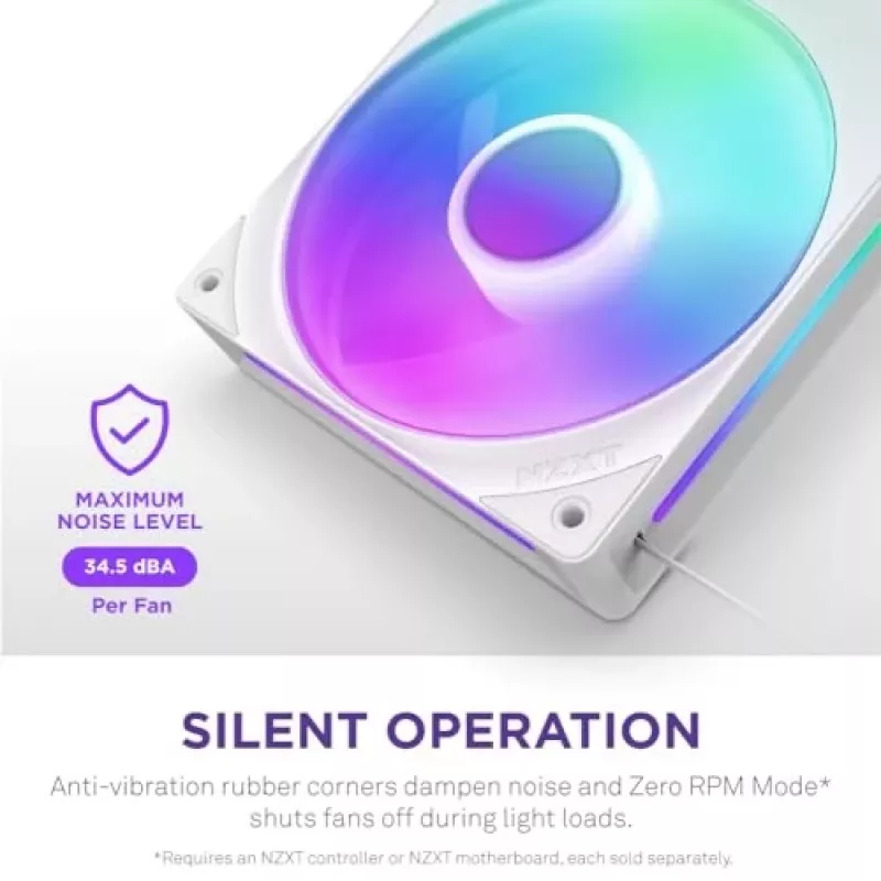 Ανεμιστήρας NZXT RF-U28HF-W1 140mm 2000 U/min 98.61 CFM Λευκό