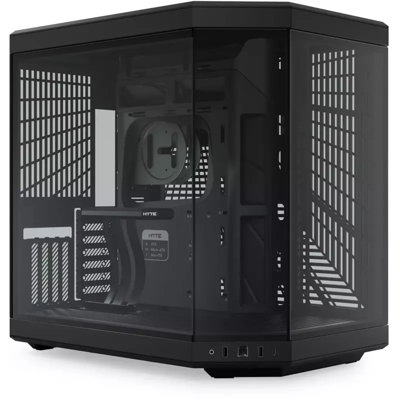 HYTE Y70 CS-HYTE-Y70-B κουτί υπολογιστή Midi Tower, E-ATX, σκληρυμένο γυαλί, Pitch Black