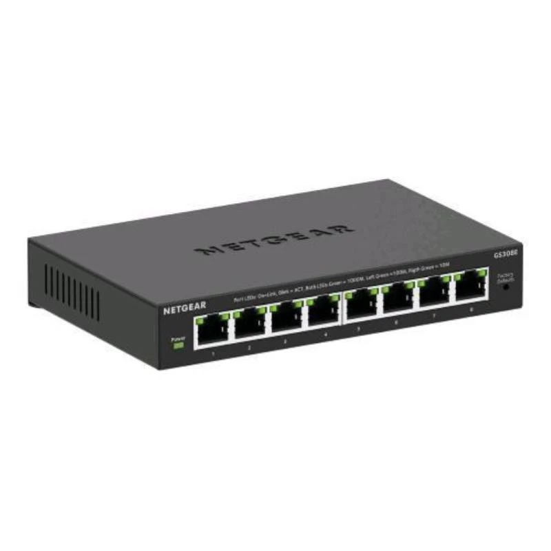 NETGEAR GS308E Managed L2/L3 Gigabit Ethernet (10/100/1000) Μαύρο