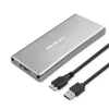 Θήκη αλουμινίου QOLTEC 51833 για M.2 SSD, SATA σε USB 3.0, υποστηρίζει έως 2 TB
