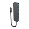 USB Hub SAVIO AK-54 — 4 x USB-A (USB 3.2 Gen 1), USB-C host, μαύρο