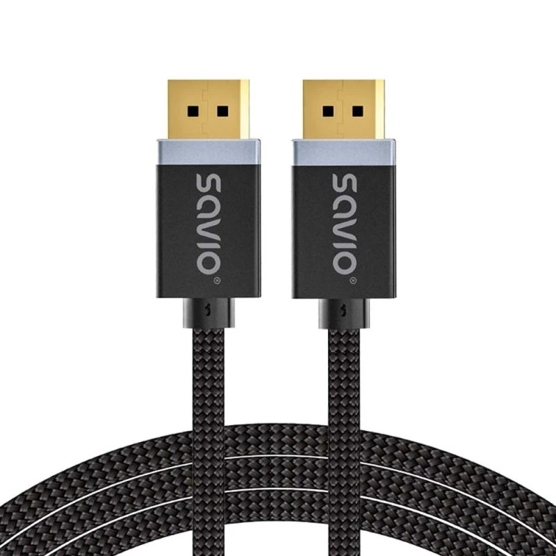 Καλώδιο SAVIO DISPLAYPORT (M) - DISPLAYPORT (M), V1.4, 3 m, CL-176