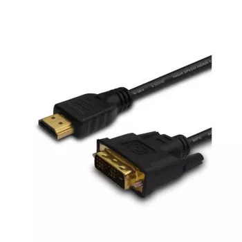 Savio CL-139 Καλώδιο και αντάπτορας βίντεο 1,8 M DVI-A HDMI Type-A (Standard) Μαύρο