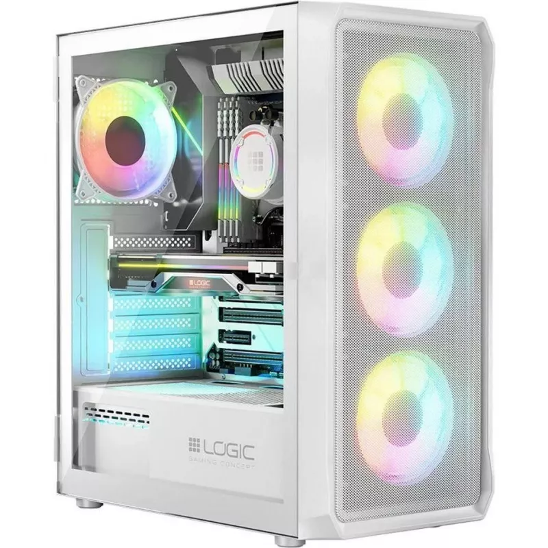 Κουτί υπολογιστή Logic PORTOS ARGB MINIDI USB 3.0 Λευκό