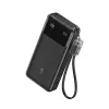 PowerBank με καλώδιο USB-C 20000 mAh 30W Μαύρο