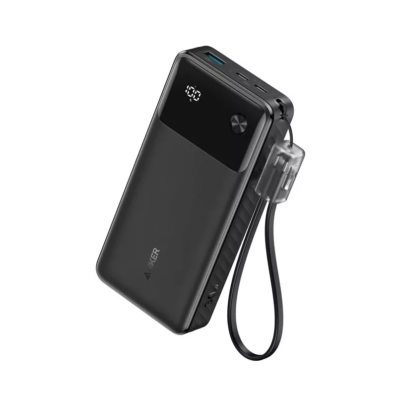 PowerBank με καλώδιο USB-C 20000 mAh 30W Μαύρο
