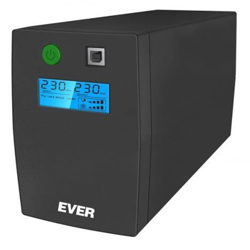 Ever EASYLINE 850 AVR USB Line-Interactive 0,85 kVA 480 W 2 έξοδοι AC