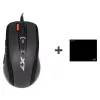 Ποντίκι gaming A4Tech X-7120 USB Type-A αμφιδέξιο 2000 DPI, 3 ms, ενσύρματο, μαύρο