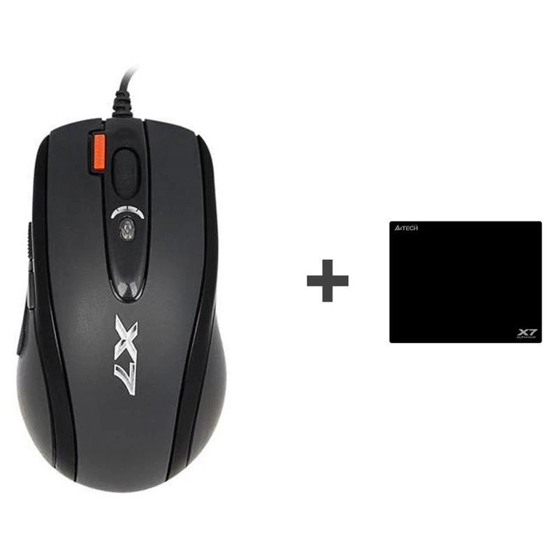 Ποντίκι gaming A4Tech X-7120 USB Type-A αμφιδέξιο 2000 DPI, 3 ms, ενσύρματο, μαύρο