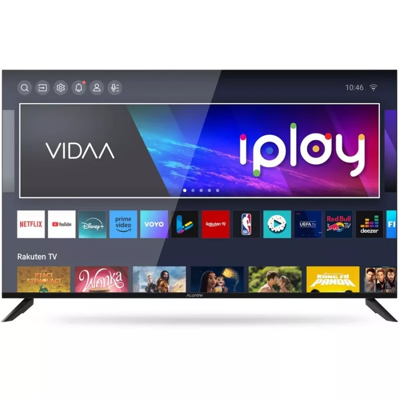 Allview 50iPlay6200-U Smart TV 50 ιντσών, 4K Ultra HD 3840 x 2160, D-LED, HDR10, VIDAA, Wi-Fi, Bluetooth