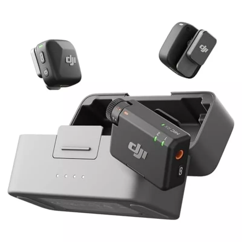 DJI Mic Mini (2 TX + 1 RX + Θήκη φόρτισης) Ασύρματο κιτ μικροφώνου - σκούρο γκρι