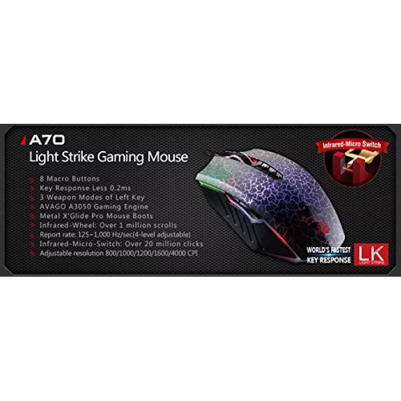 A4Tech Bloody Blazing A70 (Activated) ποντίκι USB Type-A οπτικό 6200 DPI A4TMYS47285