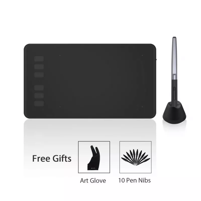 HUION H640P tablet γραφικών 5080 lpi 160 x 99 mm USB μαύρο