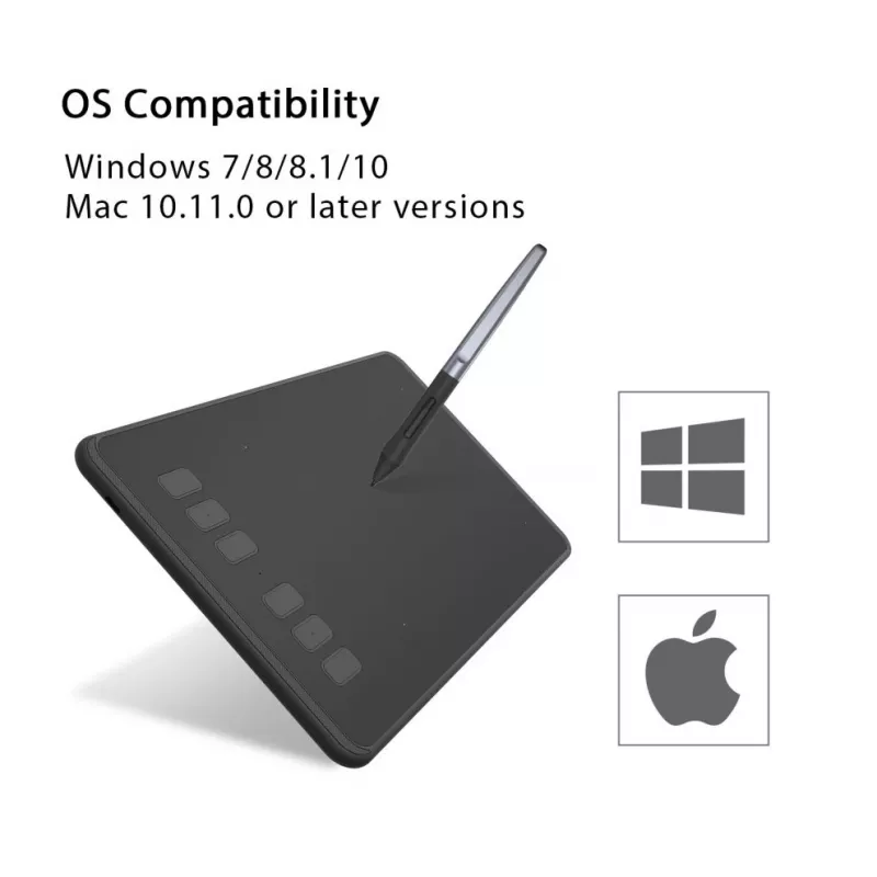 HUION H640P tablet γραφικών 5080 lpi 160 x 99 mm USB μαύρο