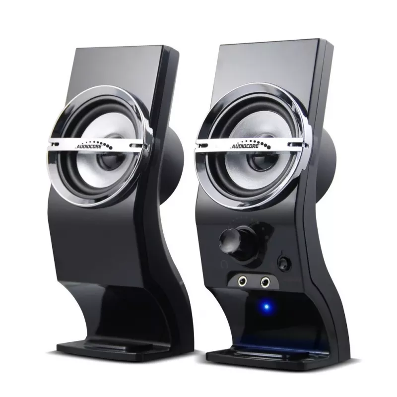 Audiocore AC805 Στερεοφωνικό Ηχείο 2.0 PC 6W μαύρο