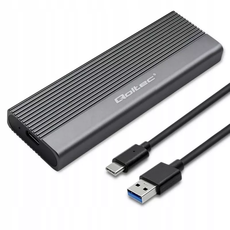 Θήκη Qoltec για M.2 SSD, SATA, NGFF, USB-C