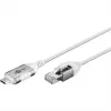 Καλώδιο Ethernet Goobay USB-C 3.1 σε RJ45 λεπτό 1 m - συνδέει router, modem (74385)