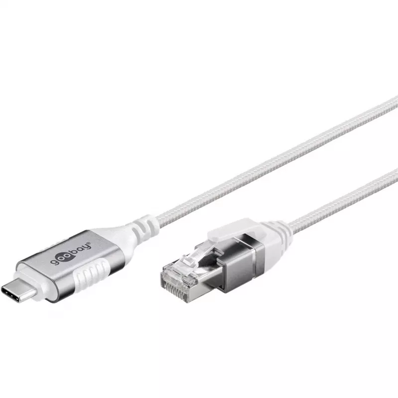 Καλώδιο Ethernet Goobay USB-C 3.1 σε RJ45 λεπτό 1 m - συνδέει router, modem (74385)