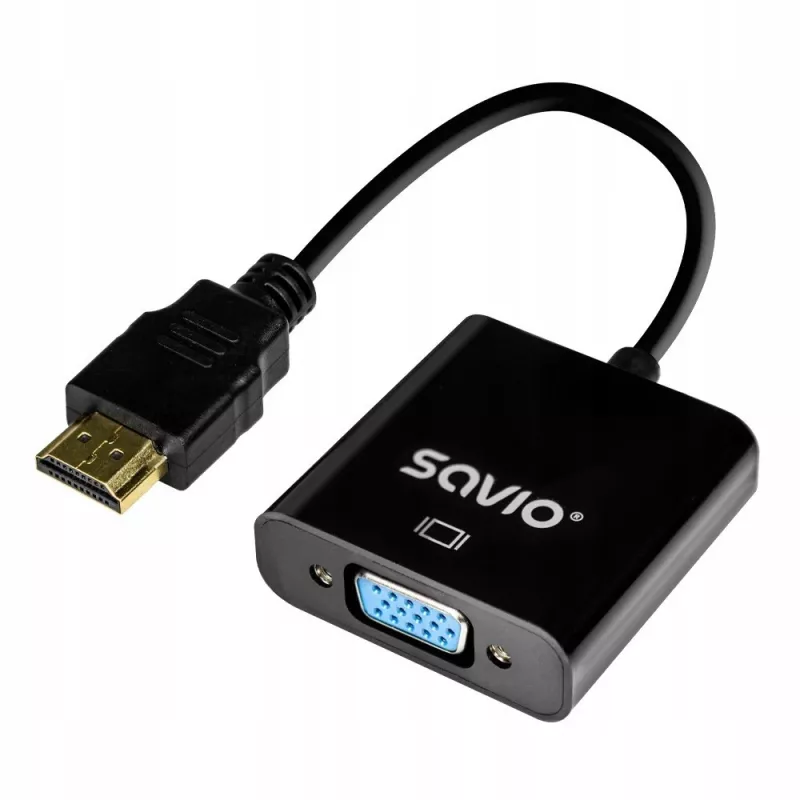 Savio Προσαρμογέας HDMI-VGA AK-75