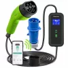 Qoltec Mobile EV Car Charger Adjustable 2in1 Type2 | 7kW | 230V | CEE 3 PIN | Wi-fi| LCD | φορητός | Wallbox | 5m