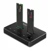 Qoltec 52274 σταθμός σύνδεσης M.2 SSD | NVMe | SATA | USB-C | DUAL 2 x 2TB