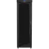Lanberg FF01-8047-12BL ικρίωμα δαπέδου 19 ιντσών 47U, 800x1000 mm, γυάλινη πόρτα, LCD, IP20, σε επίπεδη συσκευασία, μαύρο