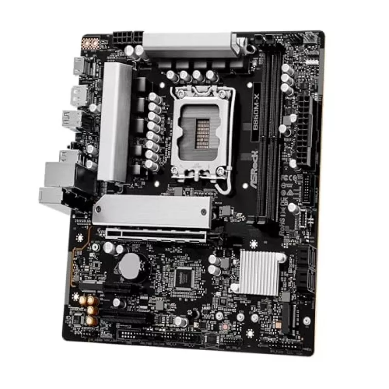 ASRock B860M-X μητρική πλακέτα, Intel B860, LGA 1851, micro ATX, DDR5