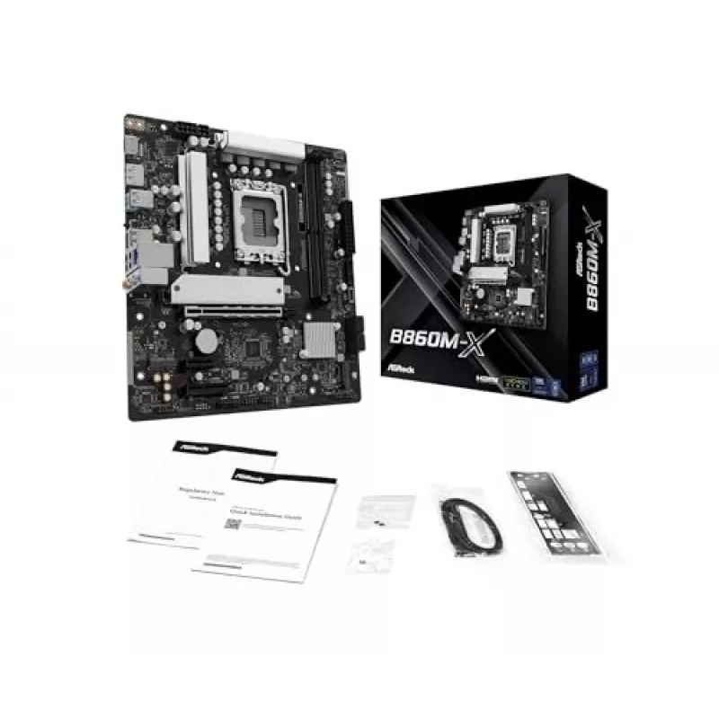 ASRock B860M-X μητρική πλακέτα, Intel B860, LGA 1851, micro ATX, DDR5