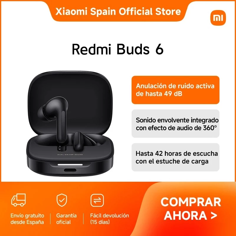 Xiaomi Redmi Buds 6 ασύρματα ακουστικά με μικρόφωνο, Cloud White