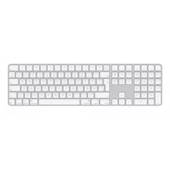 Apple MXK73DK/A Magic Keyboard με Touch ID και αριθμητικό πληκτρολόγιο, ασύρματο, δανικό, λευκό