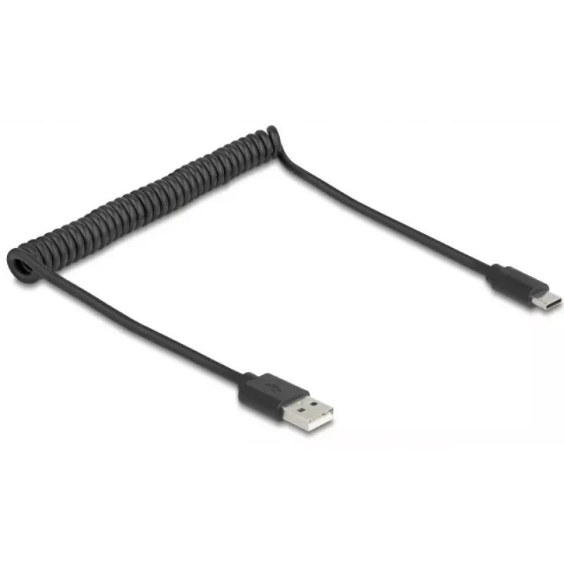 Καλώδιο USB DeLOCK USB 2.0 0,75 m USB A USB C Μαύρο 90368