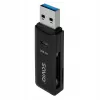 Αναγνώστης καρτών SAVIO AK-64 USB 3.2 Gen 1 έξοδος Type-A, υποδοχή MicroSD, 5000 Mbit/s, μαύρο