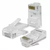 Modular βύσμα RJ45 QOLTEC 54552 CAT6 UTP, συσκευασία 100 τεμ.