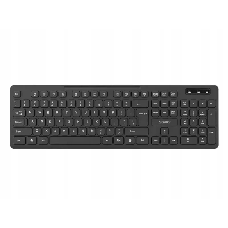 Savio KB-02 Πληκτρολόγιο Γραφείου/Σπιτιού USB QWERTY Μαύρο