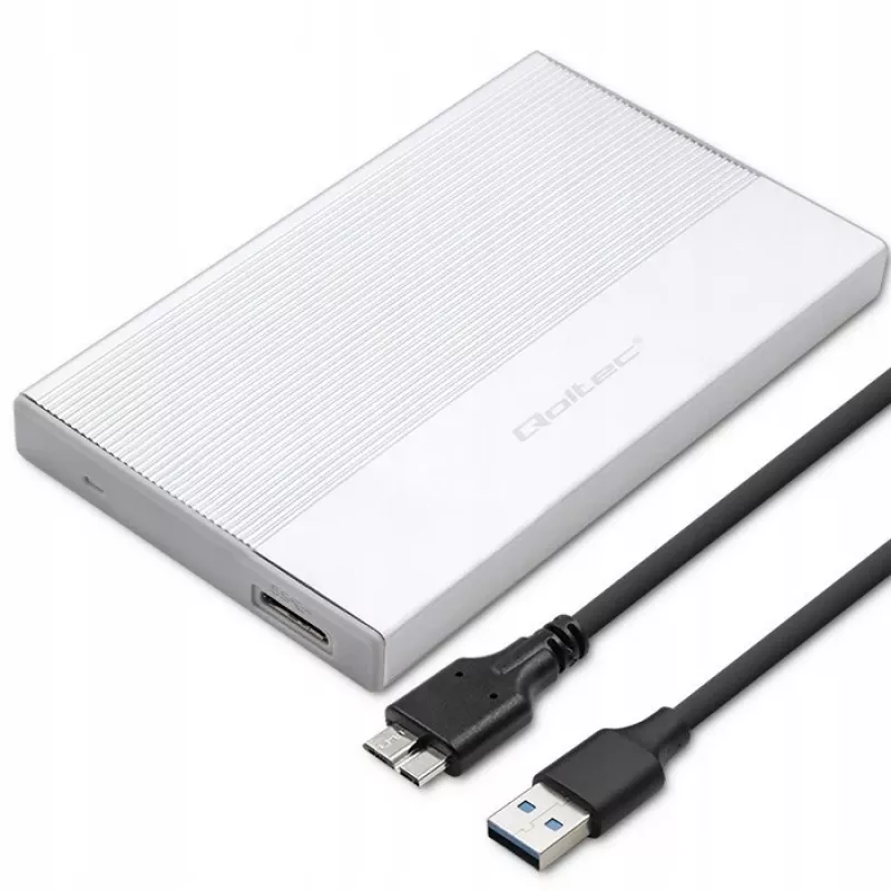 Θήκη για 2,5 ιντσών SATA SSD/HDD QOLTEC 52278 USB 3.0, υποστηρίζει έως 2 TB