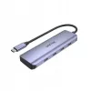 UNITEK uHUB Q4 USB Hub Type-C 5000 Mbit/s Γκρι