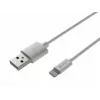 Natec Prati καλώδιο Lightning (m)->USB-A (m) 2m MFi λευκό NKA-2149
