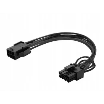 Savio AK-49 καλώδιο τροφοδοσίας PCIe 6 ακίδων σε 8 ακίδων (6+2), 0,15 m, μαύρο