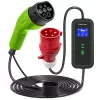 Qoltec Mobile EV Car Charger Adjustable 2in1 Type2 | 11kW | CEE 5 PIN | LCD | 3 φάσεων | φορητός | Wallbox | 5m