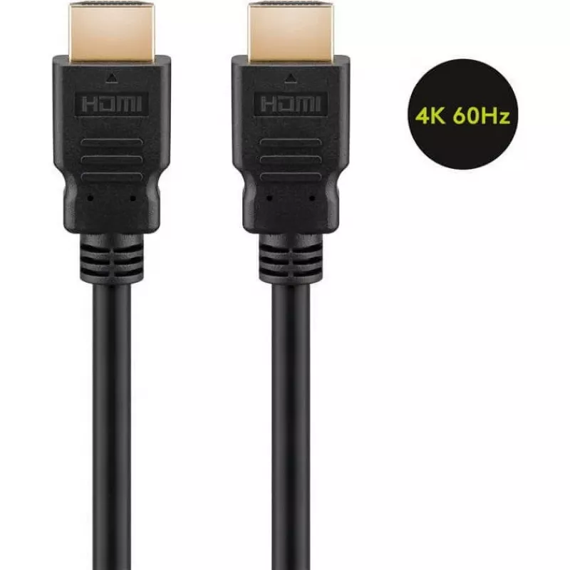 Καλώδιο Goobay 60627 High Speed HDMI με Ethernet, 4K/60Hz, μαύρο | HDMI | 15 m