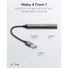 Goobay USB Hub 74456 Type-A 5000 Mbit/s Ανοιχτό γκρι