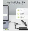 Goobay USB Hub 74456 Type-A 5000 Mbit/s Ανοιχτό γκρι