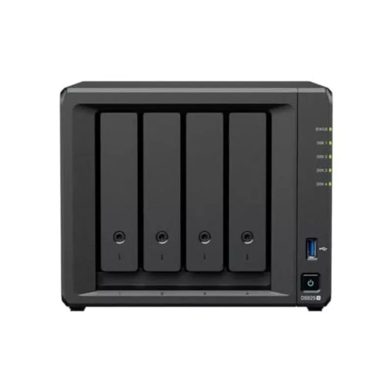 Synology DiskStation DS925+ NAS/Storage-Server Ryzen Embedded V1500B 4 GB DDR4 0 TB Μαύρο