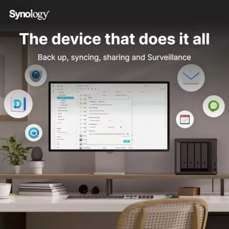 Synology DiskStation DS925+ NAS/Storage-Server Ryzen Embedded V1500B 4 GB DDR4 0 TB Μαύρο