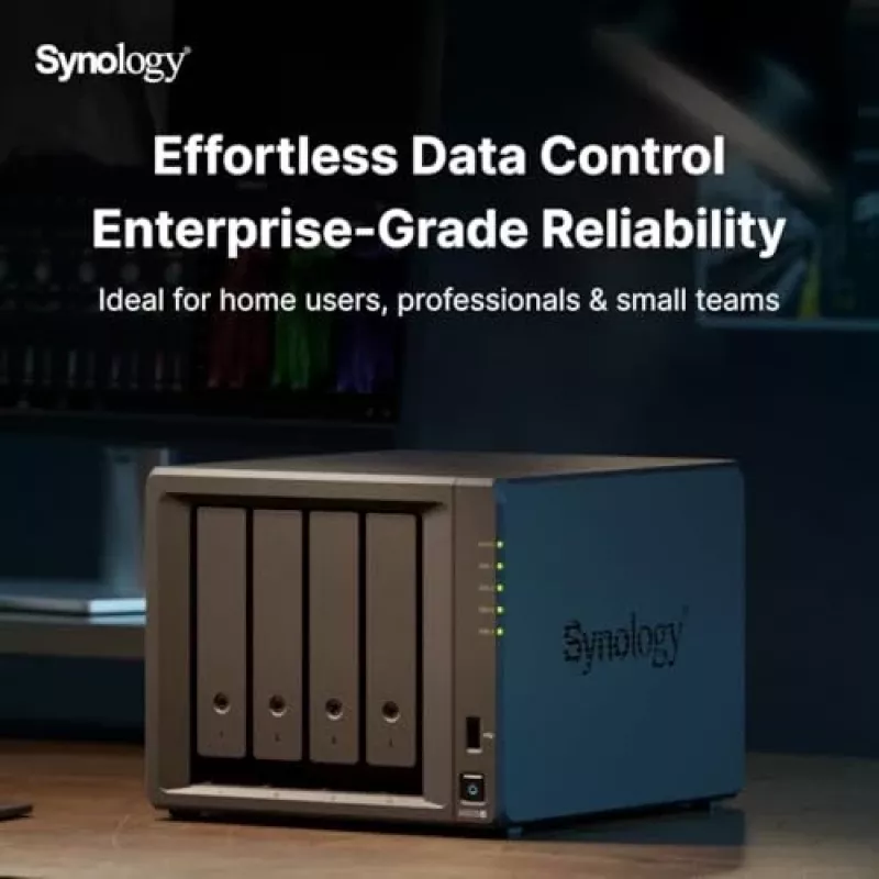 Synology DiskStation DS925+ NAS/Storage-Server Ryzen Embedded V1500B 4 GB DDR4 0 TB Μαύρο